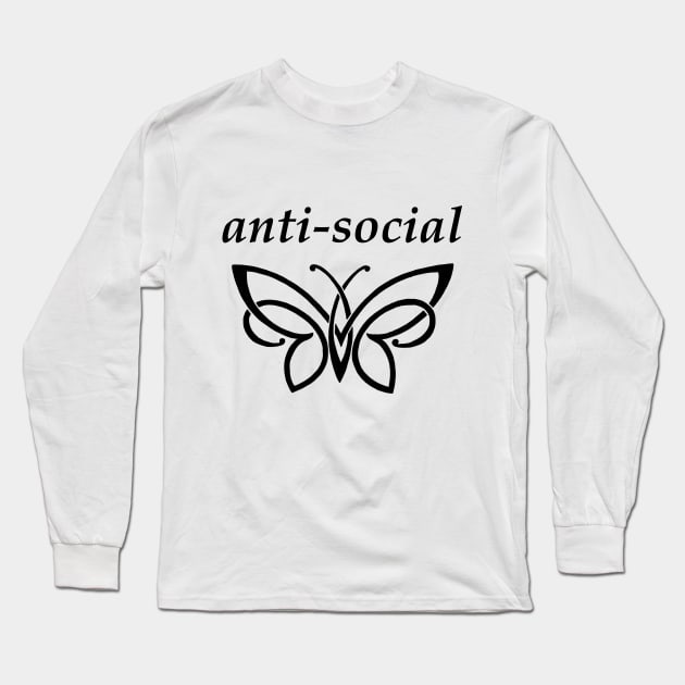 INFP - Anti Social Butterfly Long Sleeve T-Shirt by coloringiship